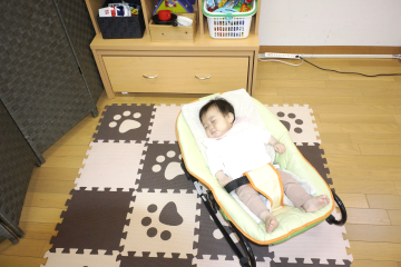 赤ちゃんが寝てしまってもゆったり寝てもらえます♪