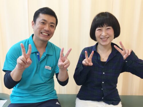 デスクワークによる腰痛や肩こりに悩んでいたM様